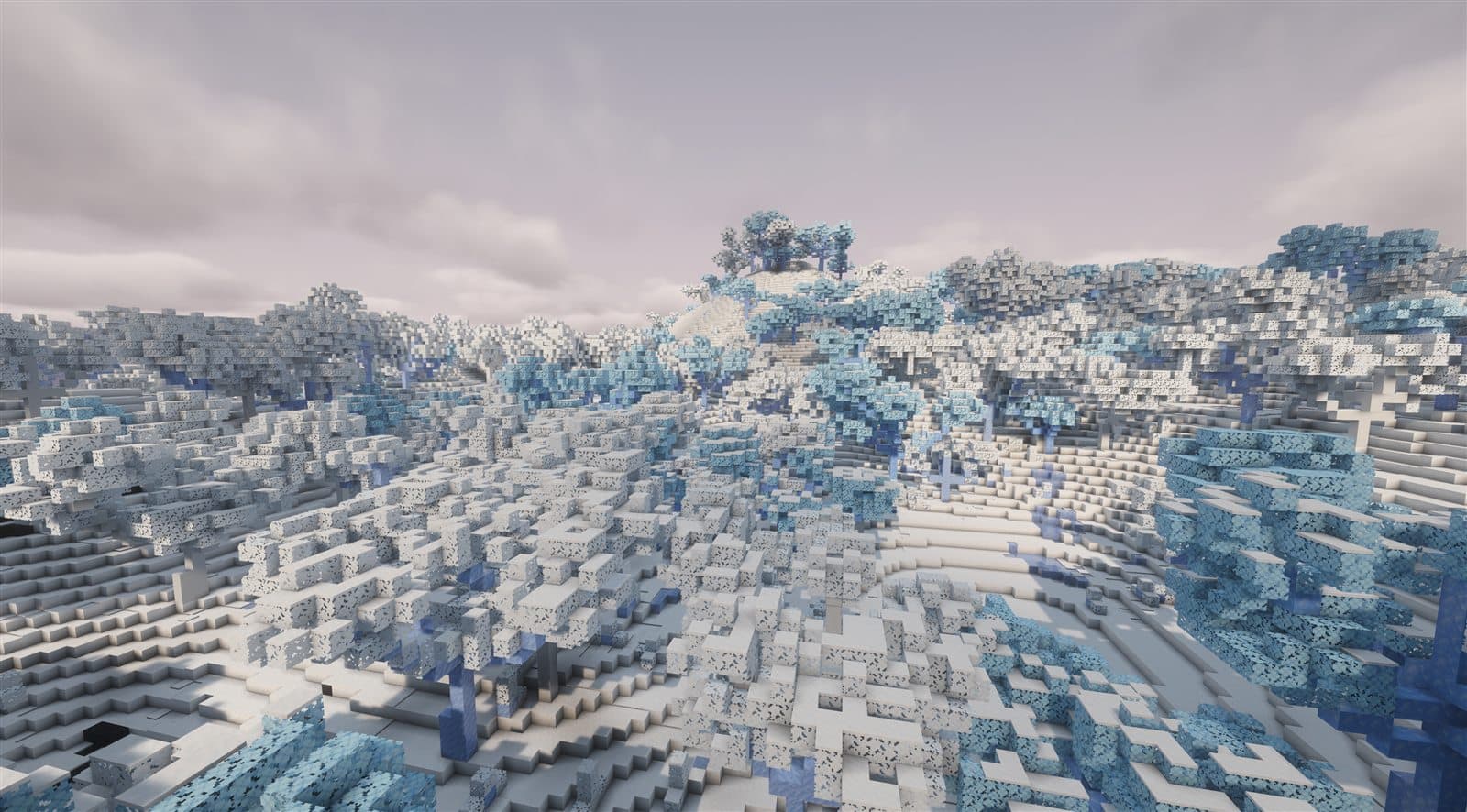Frozen Reishi Woods biome in Silbern